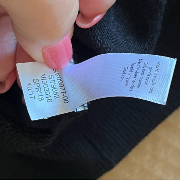 Athleta Nirvana Go To Long Sleeve Cross Back Super Soft Sweatshirt Dress, blk, M - Picture 12 of 12